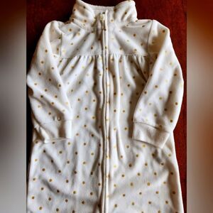 Carters One Piece Gold and Cream Color Outfit Size 18 Months